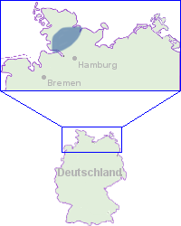 Kartendarstellung des Ausdehnungsbereiches vom Portal NOK Kartendarstellung des Ausdehnungsbereiches vom Portal NOK
