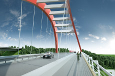 Das Bild zeigt den Brückenentwurf (Teil 3) Das Bild zeigt den Brückenentwurf (Teil 3)