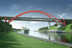 Das Bild zeigt den Brückenentwurf (Teil 4) Das Bild zeigt den Brückenentwurf (Teil 4)