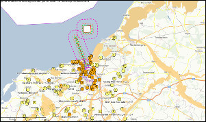 Beispielbild mit geladenen hydrologischen Stationen Beispielbild mit geladenen hydrologischen Stationen