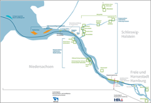 Übersichtskarte mit eingezeichneten und beschrifteten UWAs und Kompensationsgebieten Übersichtskarte mit eingezeichneten und beschrifteten UWAs und Kompensationsgebieten